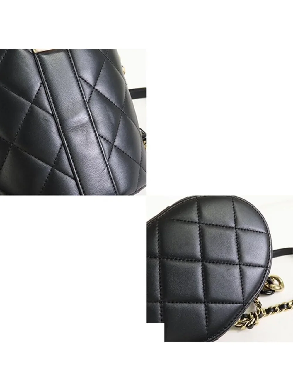Chanel Vanity Chain Black Gold Lambskin Quilted Stitch Shoulder Bag